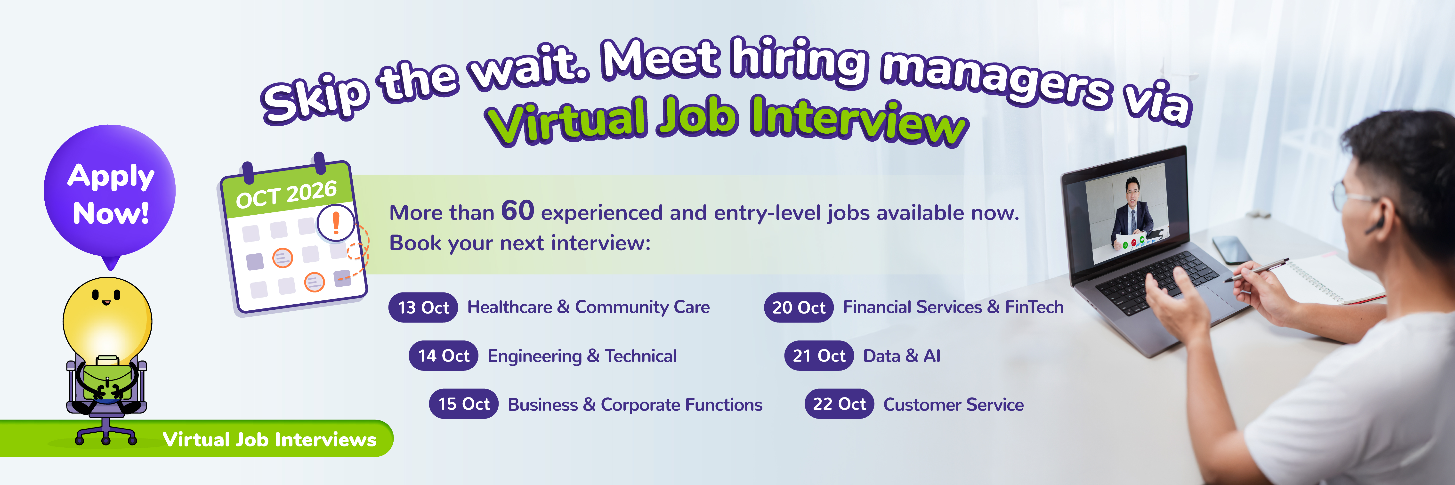 Virtual Job Interviews for October 2026